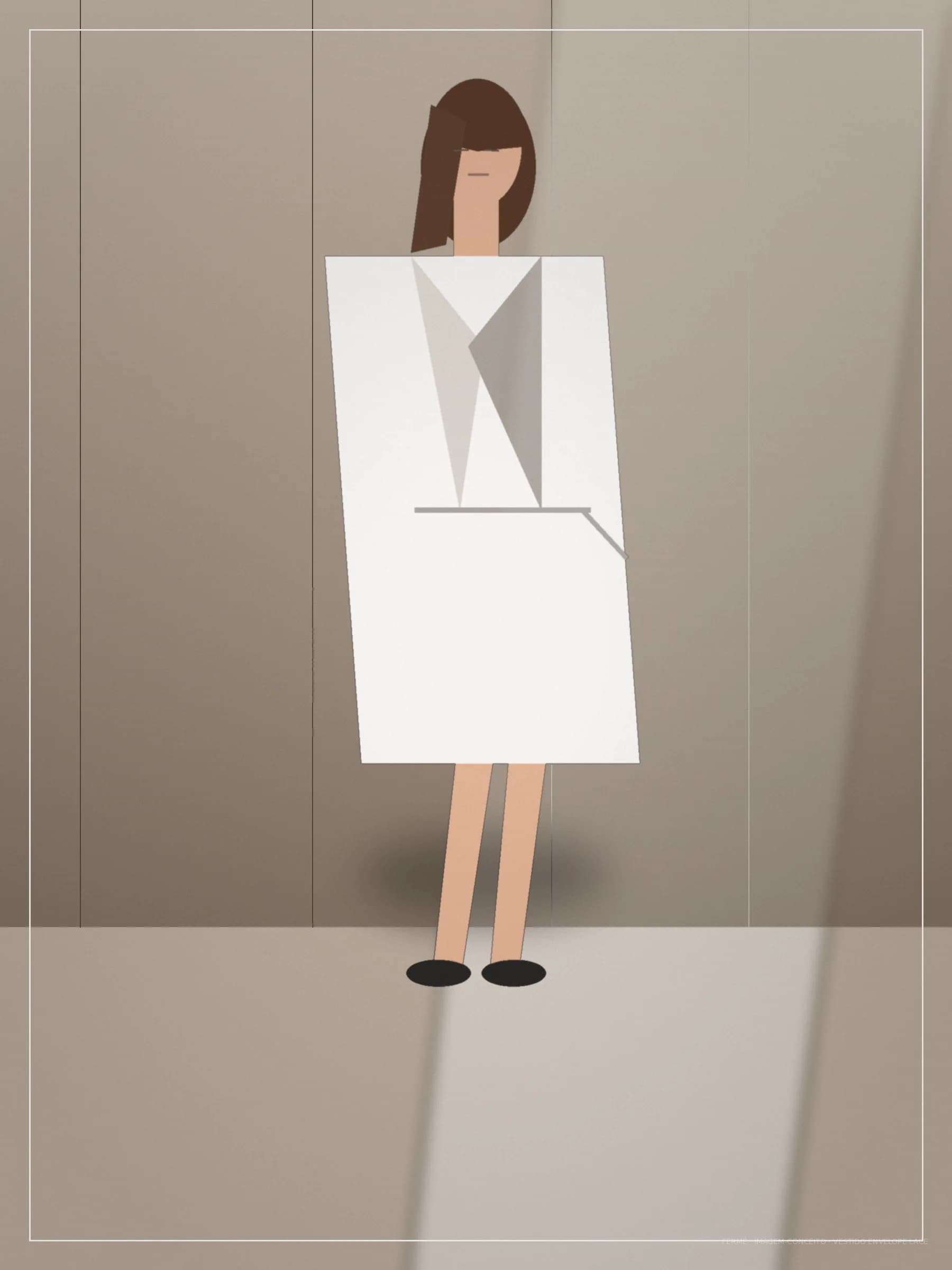 Vestido Envelope Lace — imagem-conceito (frente)